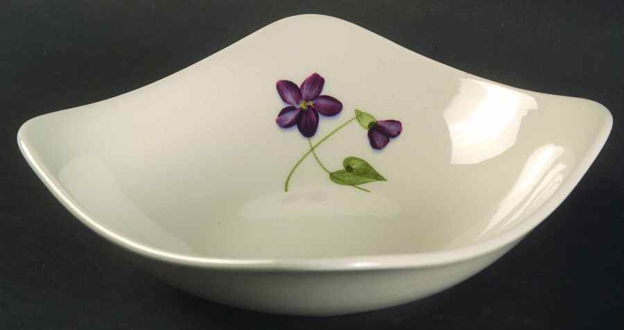 Wood Violet Square Coupe Cereal Bowl by Orchard-1