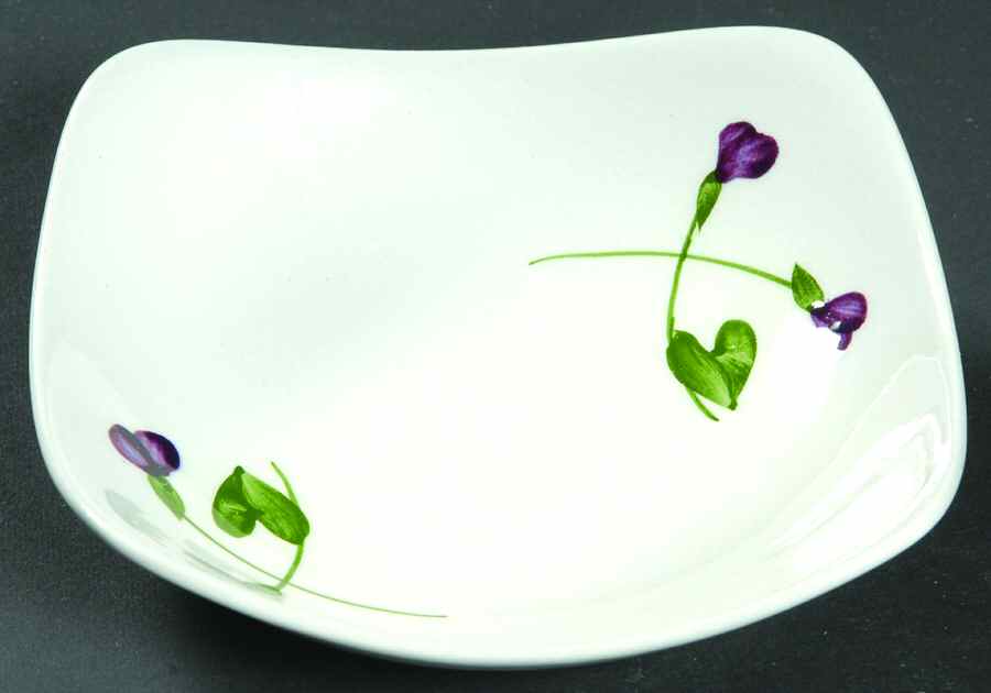 Wood Violet Square Fruit/Dessert (Sauce) Bowl by Orchard-1