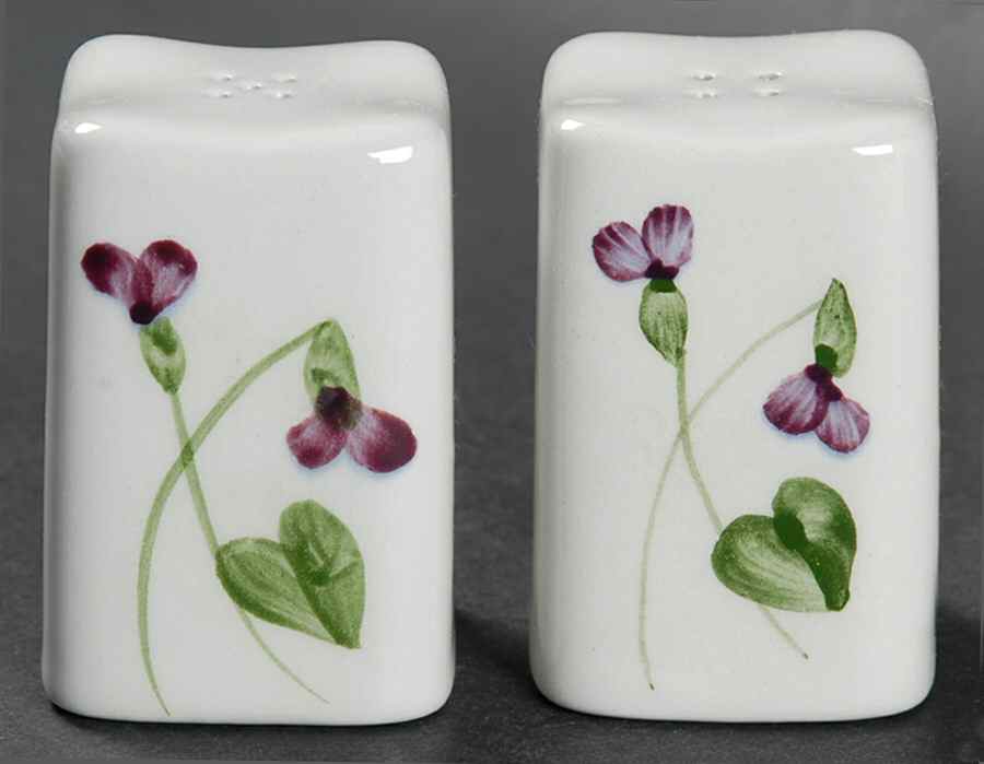 Wood Violet Square Salt & Pepper Set by Orchard-1