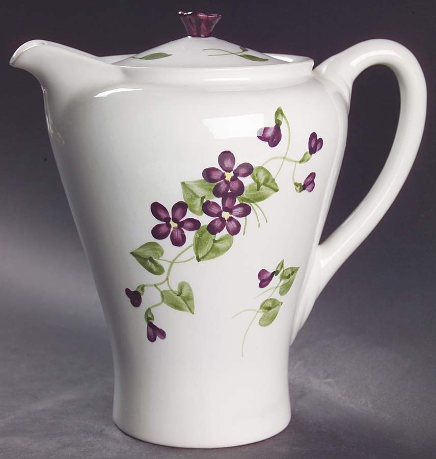 Wood Violet Square Coffee Pot & Lid by Orchard-1