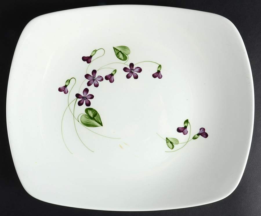 Wood Violet Square 11" Oval Serving Platter by Orchard-1