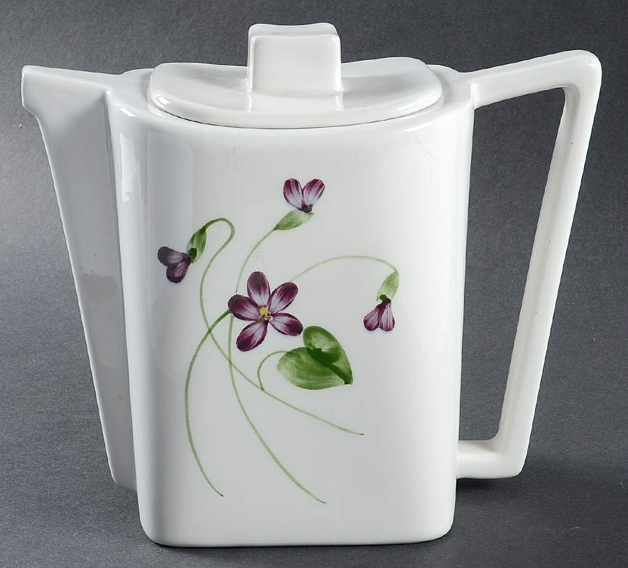 Wood Violet Square Teapot & Lid by Orchard-1