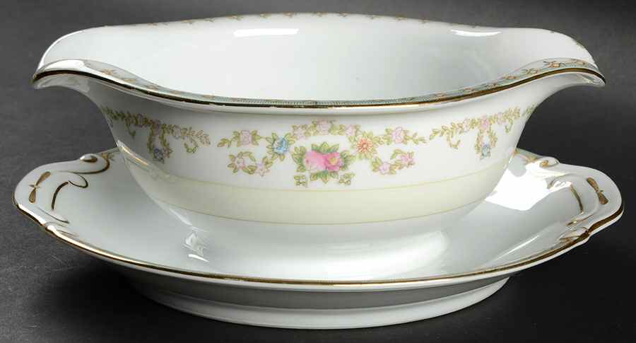 ORI2 Gravy Boat with Attached Underplate by Orion (Japan)-1