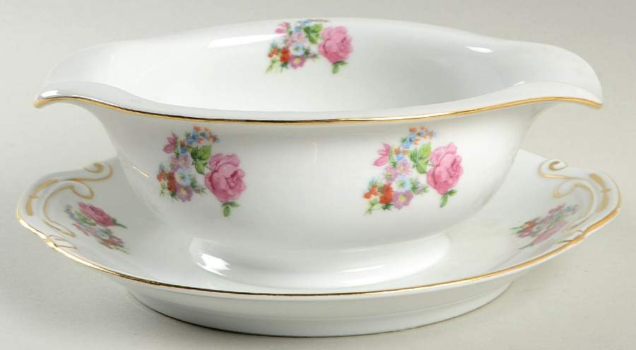 ORI3 Gravy Boat with Attached Underplate by Orion (Japan)-1