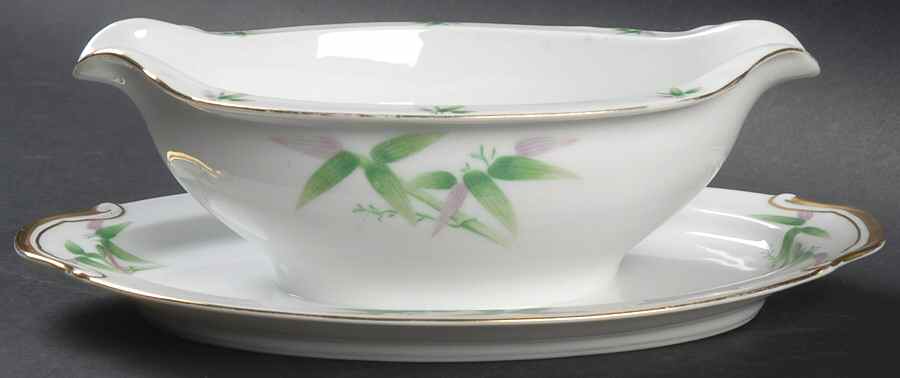 ORI5 Gravy Boat with Attached Underplate by Orion (Japan)-1