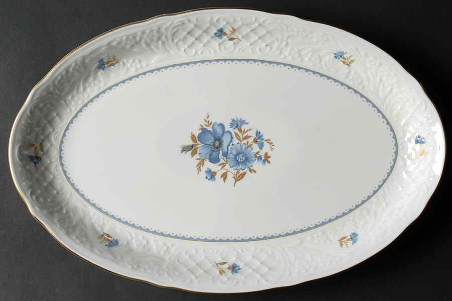 Ashton 14" Oval Serving Platter by Oscar De La Renta-1