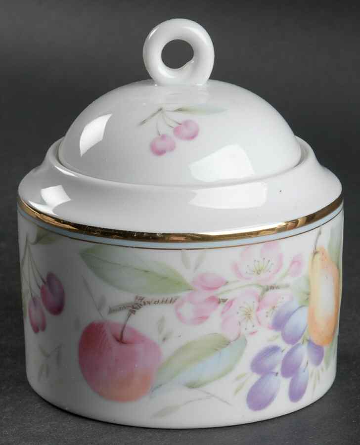 Autumn Glory Sugar Bowl & Lid by Oscar De La Renta-1