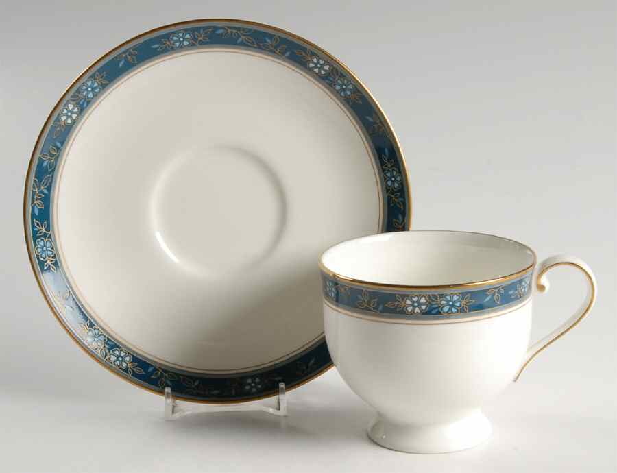 Aviance Blue Footed Cup & Saucer Set by Oscar De La Renta-1