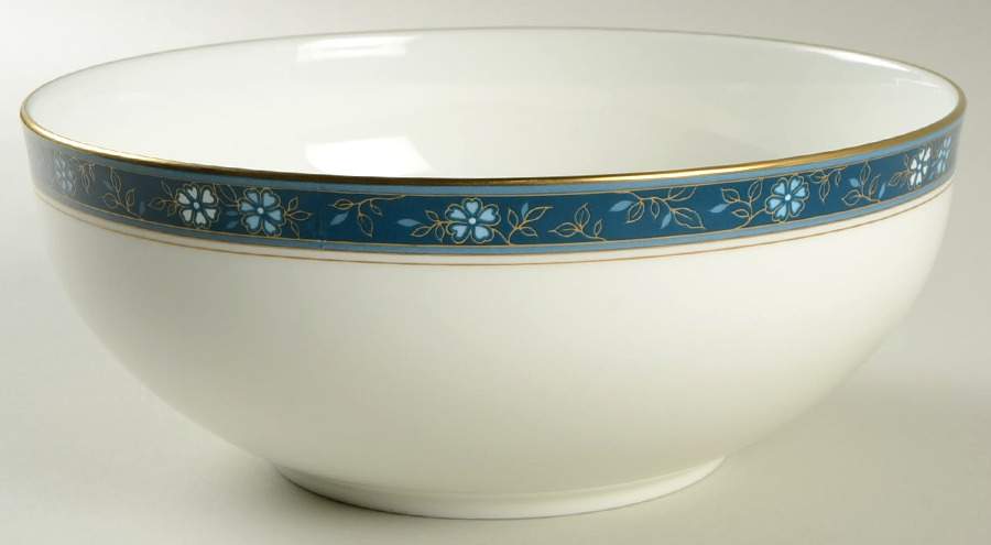 Aviance Blue 8" Round Vegetable Bowl by Oscar De La Renta-1