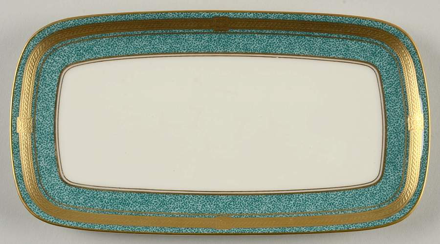 Baronesse Teal Butter Tray by Oscar De La Renta-1