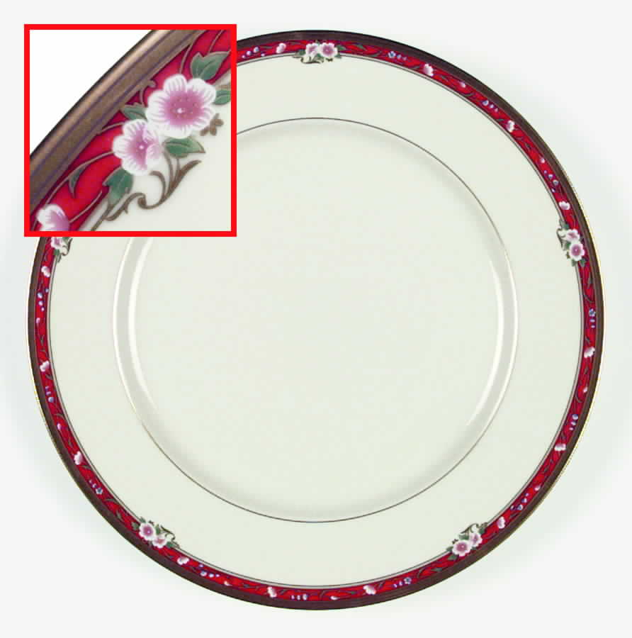 Chateau Rose Dinner Plate by Oscar De La Renta-1