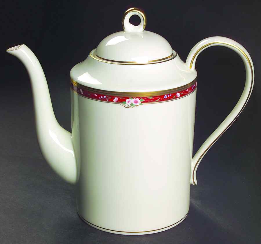 Chateau Rose Coffee Pot & Lid by Oscar De La Renta-1