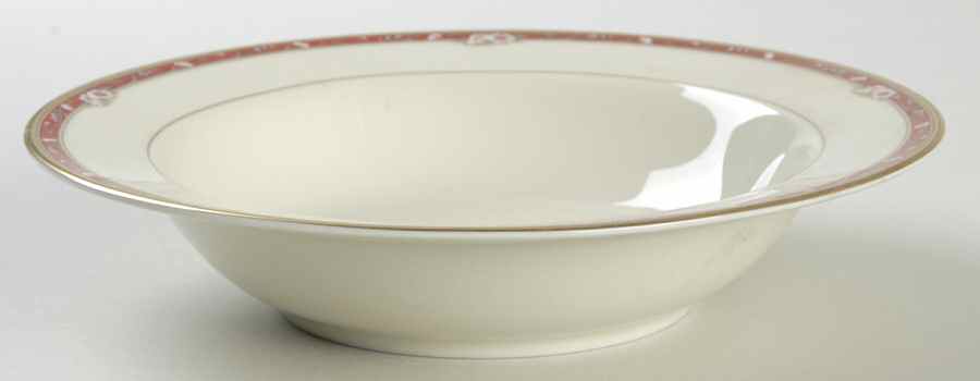 Chateau Rose Rim Fruit/Dessert (Sauce) Bowl by Oscar De La Renta-1