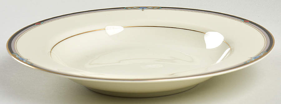 Crawford Rim Soup Bowl by Oscar De La Renta-1