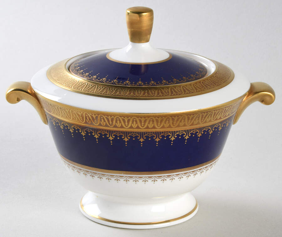 Dinner At Eight Sugar Bowl & Lid by Oscar De La Renta-1