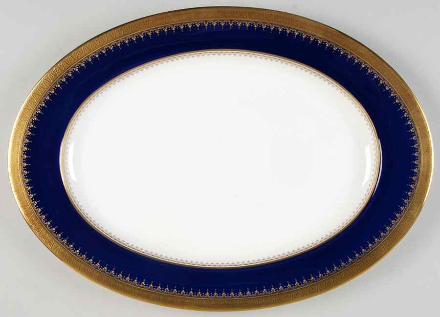 Dinner At Eight 15" Oval Serving Platter by Oscar De La Renta-1