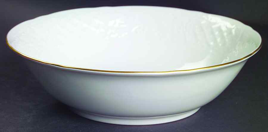 Dresden Gold 9" Round Vegetable Bowl by Oscar De La Renta-1