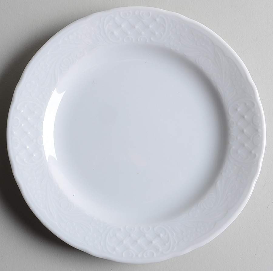 Dresden White Bread & Butter Plate by Oscar De La Renta-1