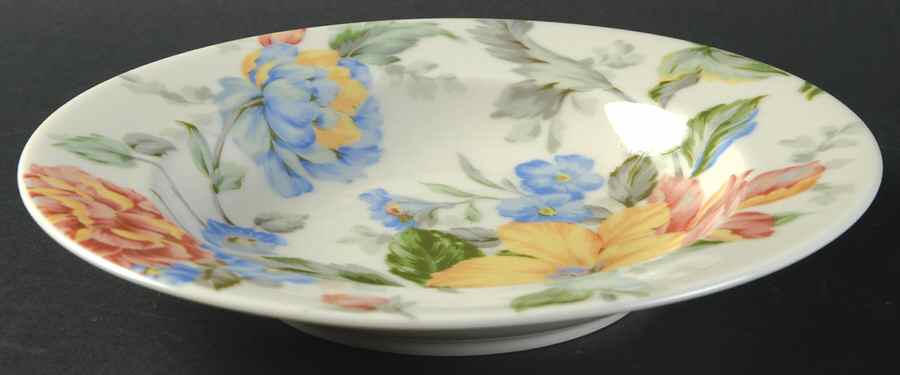 English Tapestry Rim Soup Bowl by Oscar De La Renta-1