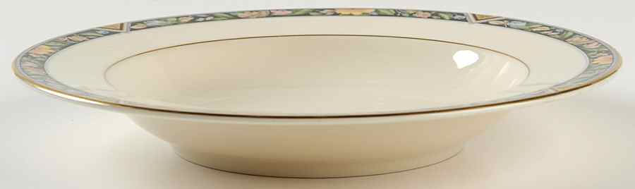 Fleur Royale Rim Soup Bowl by Oscar De La Renta-1