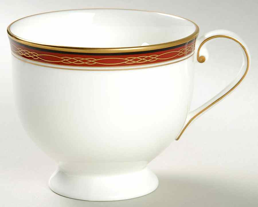 Gold Bracelet Red Footed Cup by Oscar De La Renta-1