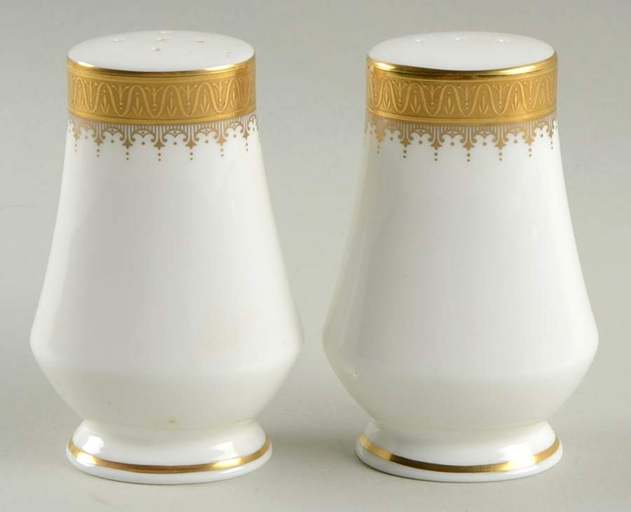 Golden Coin Salt & Pepper Set by Oscar De La Renta-1