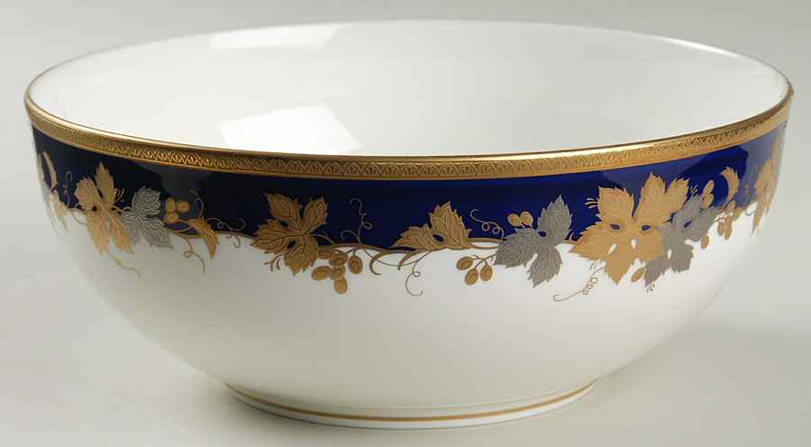 Gold Leaf 8" Round Vegetable Bowl by Oscar De La Renta-1