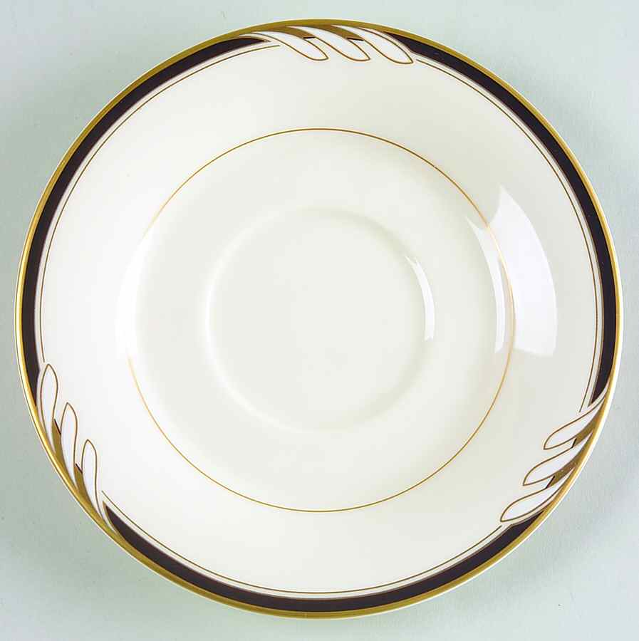 Hospitality Black Saucer by Oscar De La Renta-1
