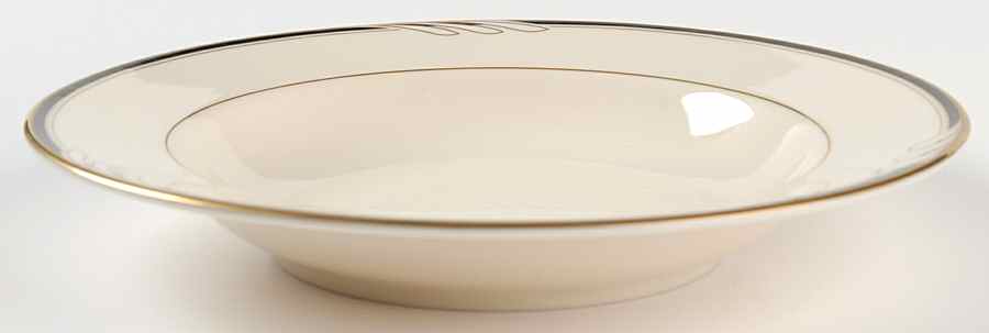 Hospitality Black Rim Soup Bowl by Oscar De La Renta-1