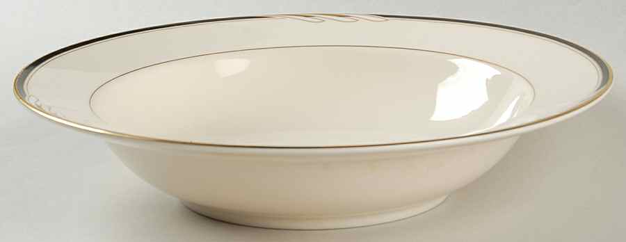 Hospitality Black 10" Round Vegetable Bowl by Oscar De La Renta-1