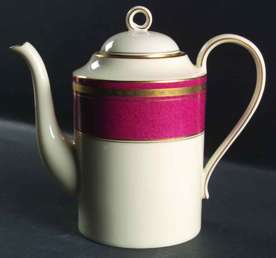 Imperial Ruby Coffee Pot & Lid by Oscar De La Renta-1