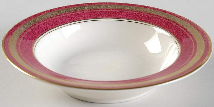 Imperial Ruby Rim Fruit/Dessert (Sauce) Bowl by Oscar De La Renta-1