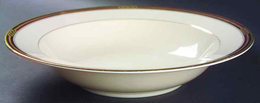 Insignia Red Black 10" Round Vegetable Bowl by Oscar De La Renta-1