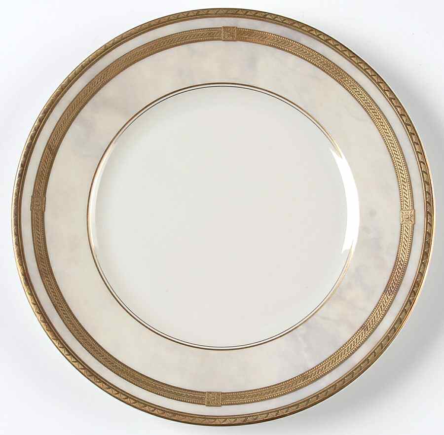 Ivory Travertine Salad Plate by Oscar De La Renta-1
