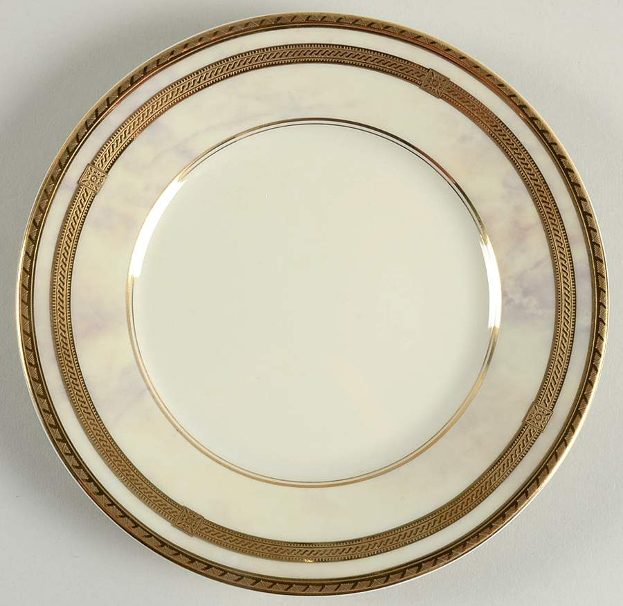 Ivory Travertine Bread & Butter Plate by Oscar De La Renta-1