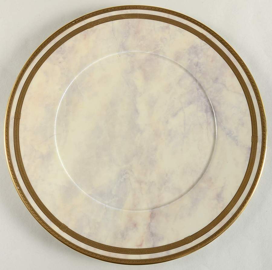 Ivory Travertine Service Plate (Charger) by Oscar De La Renta-1