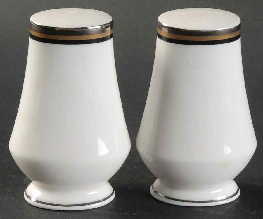 Mixed Media Black Salt & Pepper Set by Oscar De La Renta-1