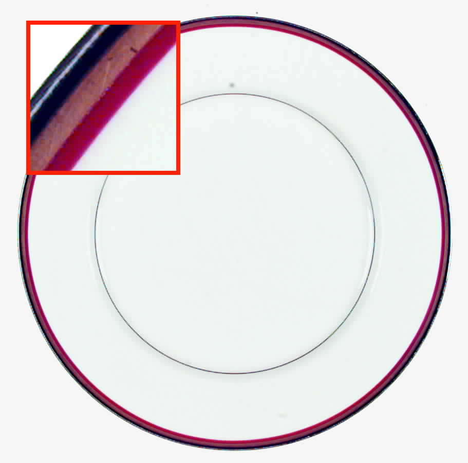 Mixed Media Red Dinner Plate by Oscar De La Renta-1