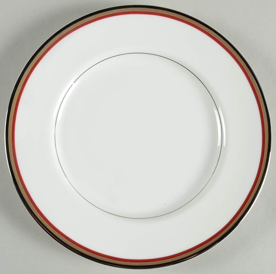 Mixed Media Red Salad Plate by Oscar De La Renta-1