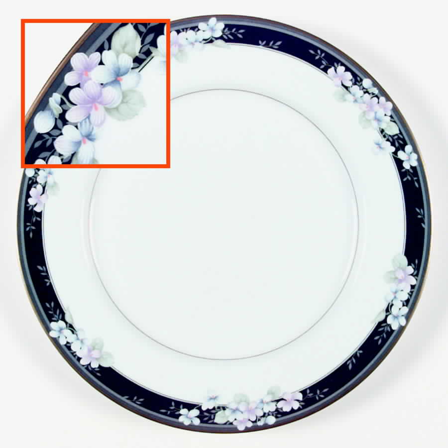 Refinement Black Dinner Plate by Oscar De La Renta-1