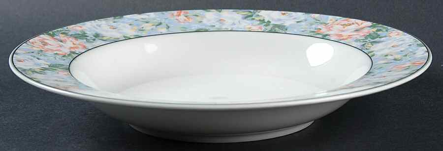 Rose Garden Rim Soup Bowl by Oscar De La Renta-1