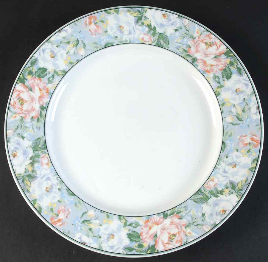 Rose Garden 12" Chop Plate (Round Platter) by Oscar De La Renta-1