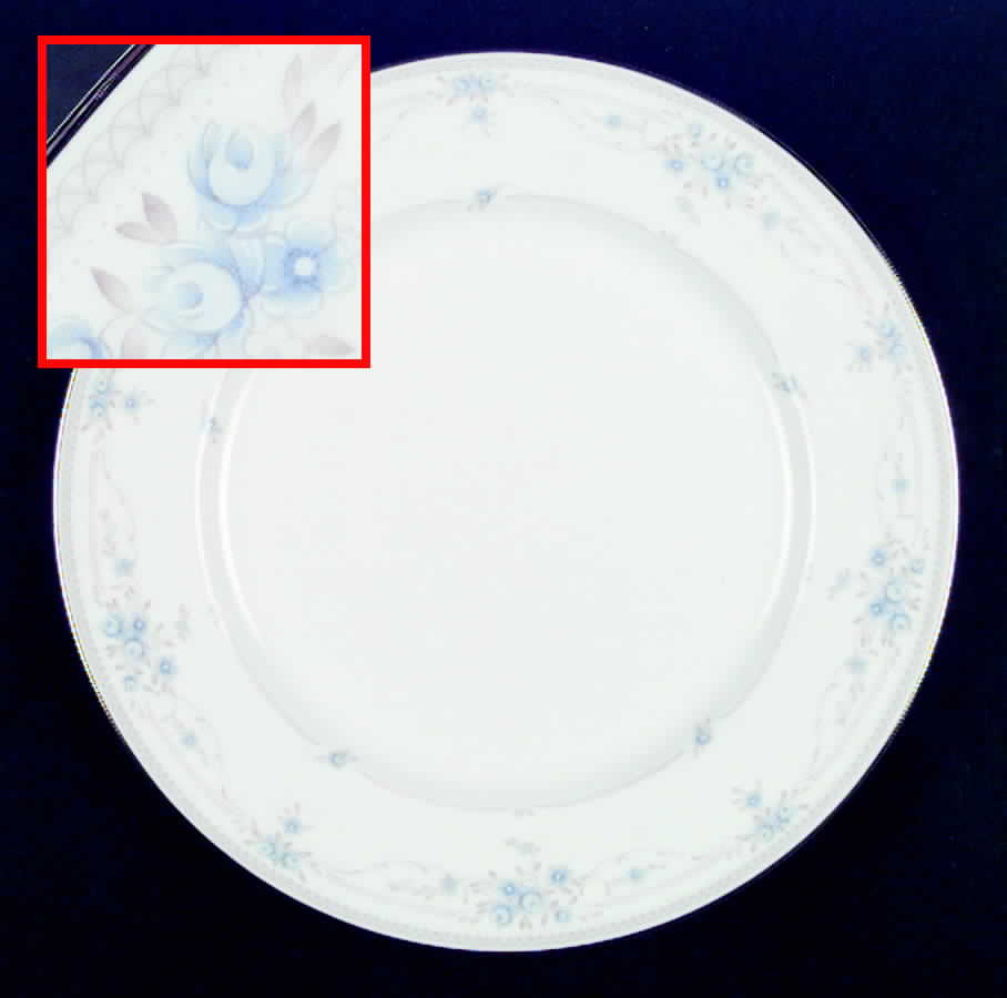 Rosanna Blue Dinner Plate by Oscar De La Renta-1