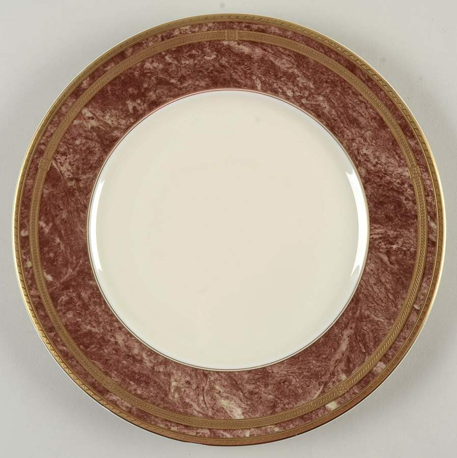 Rose Travertine Dinner Plate by Oscar De La Renta-1
