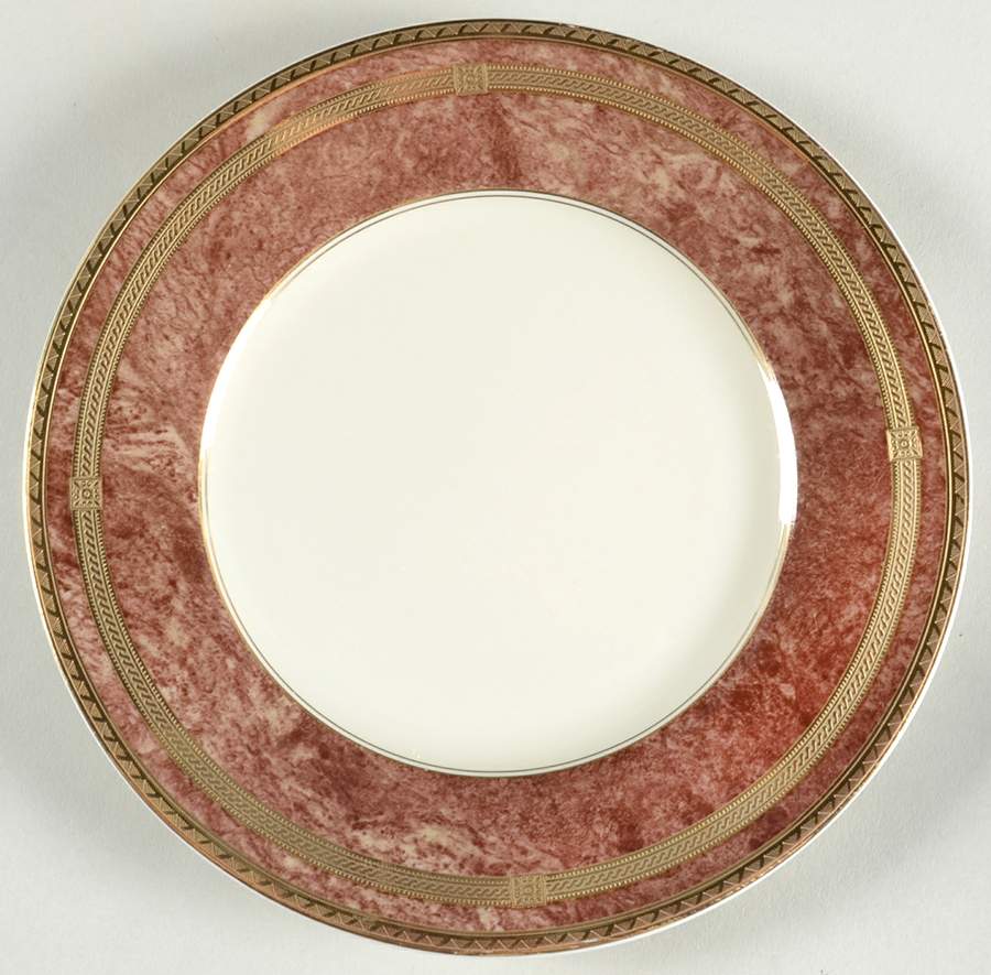 Rose Travertine Salad Plate by Oscar De La Renta-1