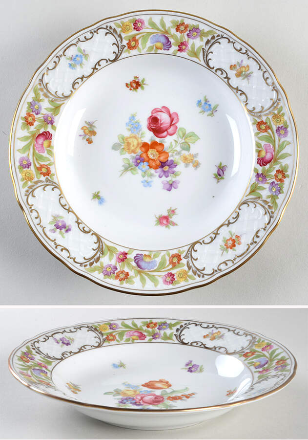 Royale Large Rim Soup Bowl by Oscar De La Renta-1