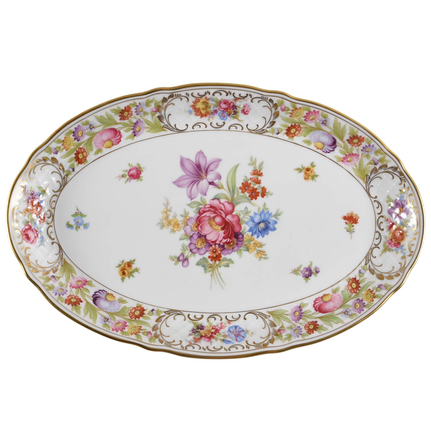 Royale 14" Oval Serving Platter by Oscar De La Renta-1