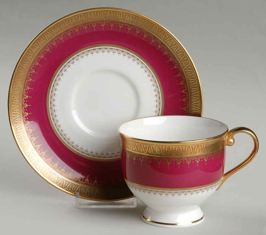 R.S.V.P. Footed Cup & Saucer Set by Oscar De La Renta-1