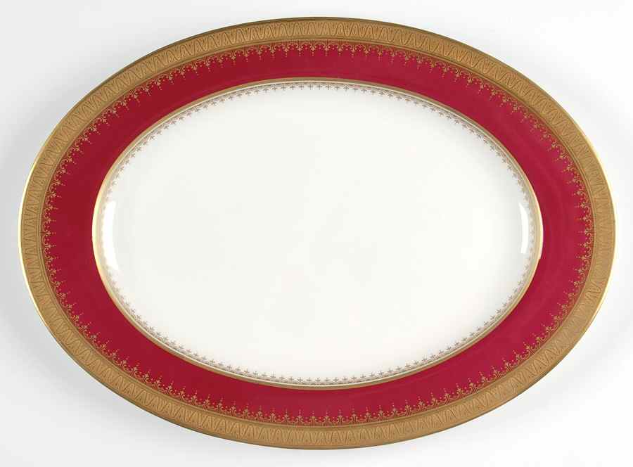 R.S.V.P. 12" Oval Serving Platter by Oscar De La Renta-1