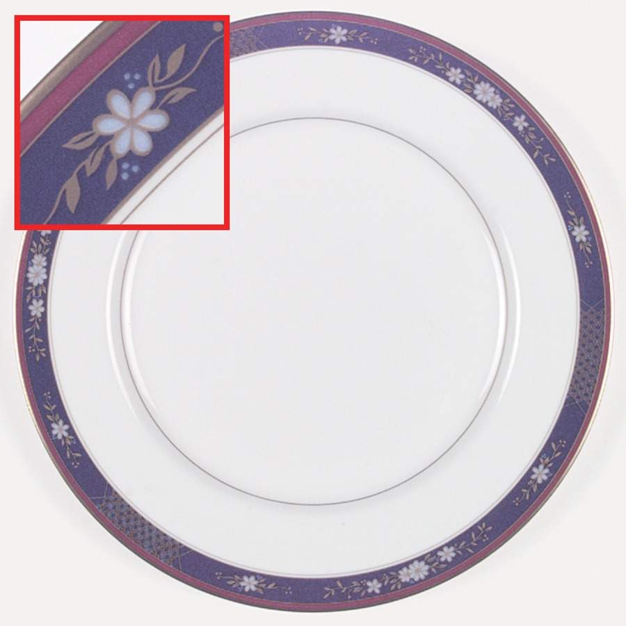 Tapestry Blue Dinner Plate by Oscar De La Renta-1